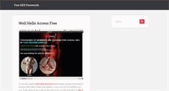 Desktop Screenshot of freexxxpasswords.info